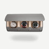 grey watch roll for 3 watches